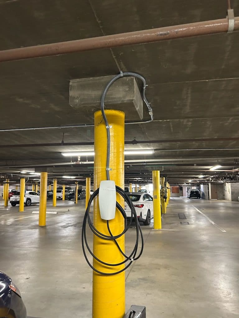 Smart EV Charging Installation in Underground Parking